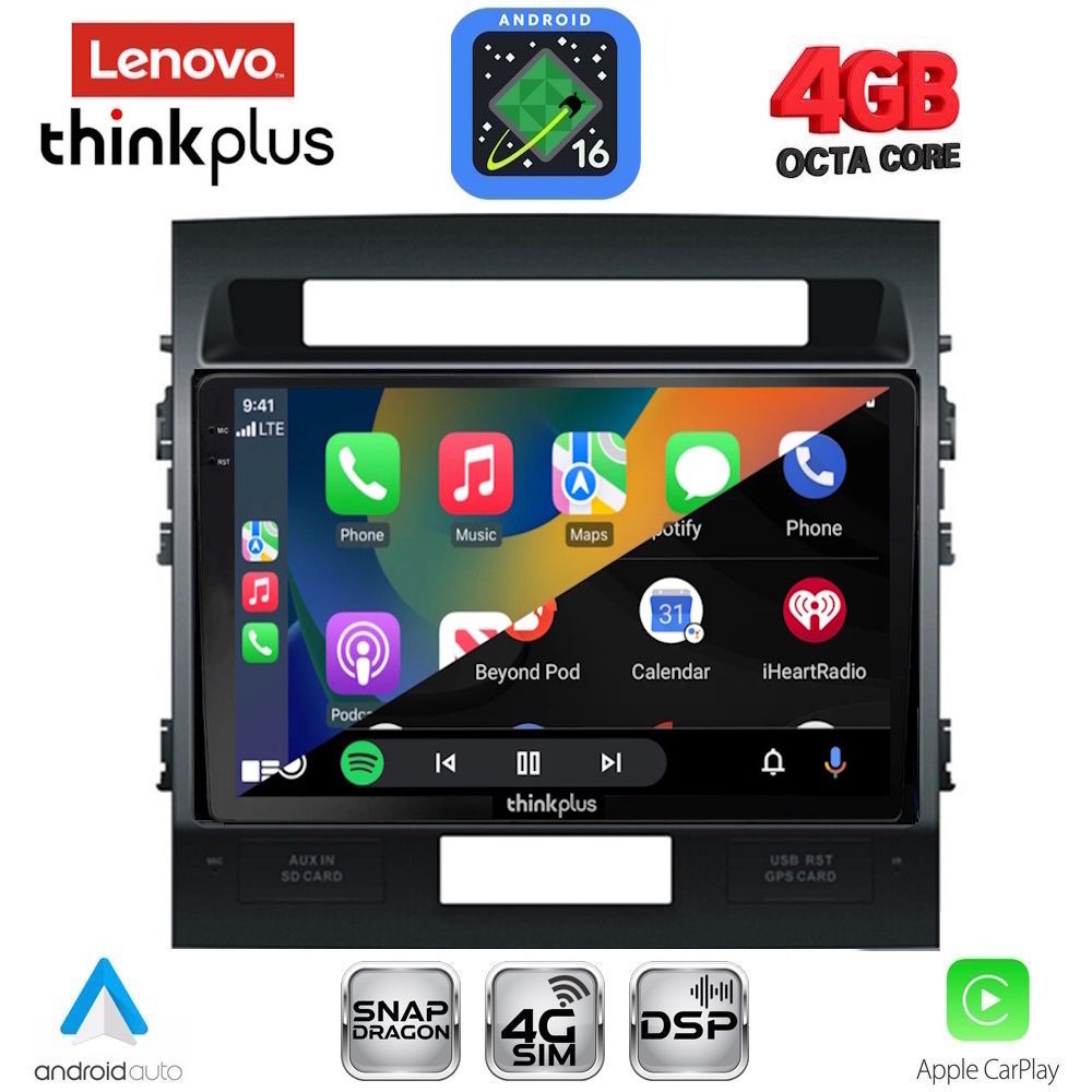 LENOVO LTG 7724_CPA (10inc) MULTIMEDIA TABLET for TOYOTA LAND CRUISER mod. 2008-2015 LENOVO LTG 7724_CPA (10inc) MULTIMEDIA TABLET for TOYOTA LAND CRUISER mod. 2008-2015
