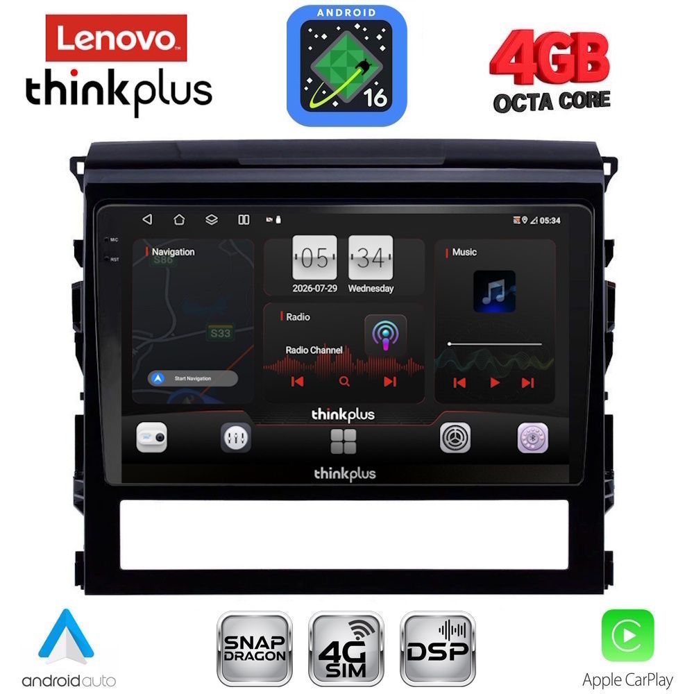 LENOVO LTG 7725_CPA (9inc) MULTIMEDIA TABLET for TOYOTA LANDCRUISER mod. 2016-2019 LENOVO LTG 7725_CPA (9inc) MULTIMEDIA TABLET for TOYOTA LANDCRUISER mod. 2016-2019