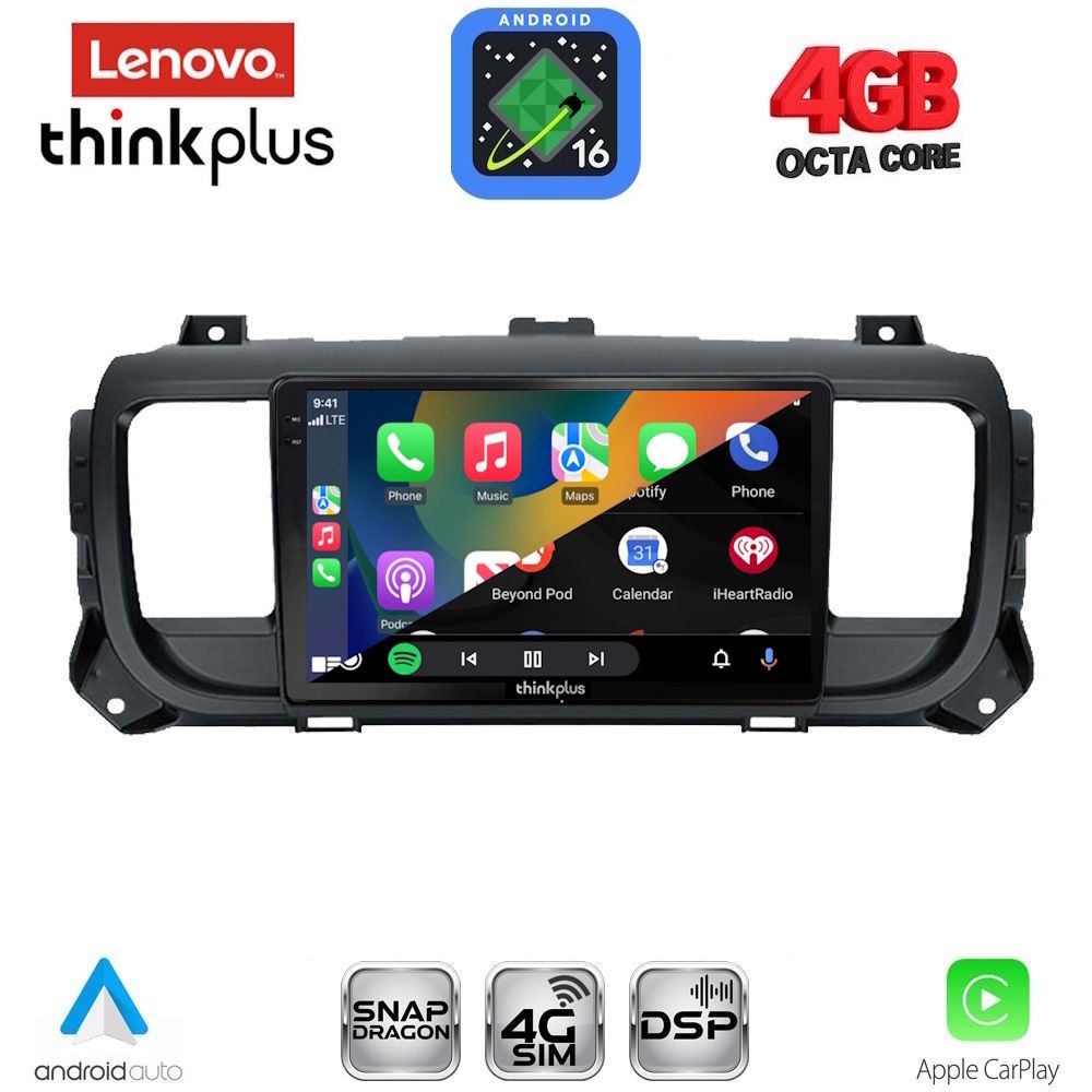 LENOVO LTG 7729_CPA (9inc) MULTIMEDIA TABLET for CITROEN JUMPY-SPACETOURER – PEUGEOT EXPERT-TRAVELLER – TOYOTA PROACE mod. 2016-2026 LENOVO LTG 7729_CPA (9inc) MULTIMEDIA TABLET for CITROEN JUMPY-SPACETOURER – PEUGEOT EXPERT-TRAVELLER – TOYOTA PROACE mod. 2016-2026
