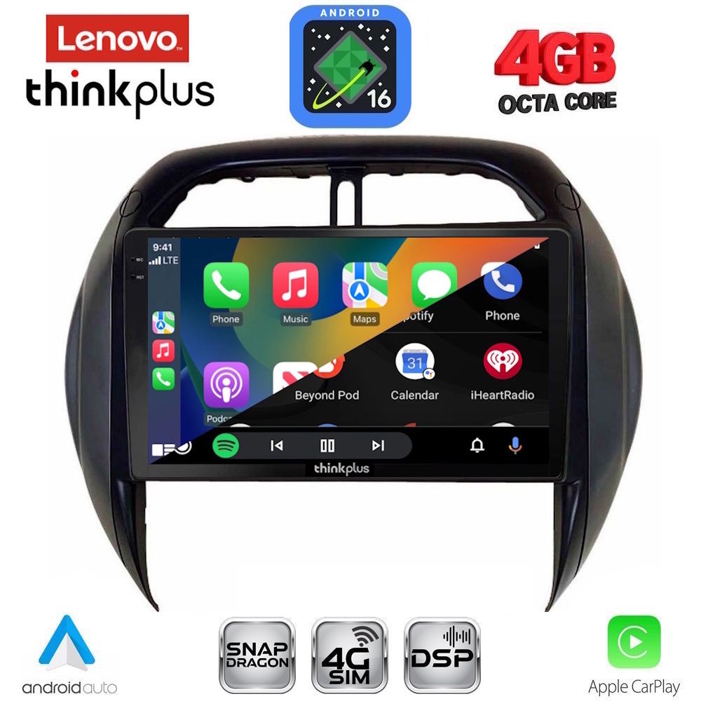 LENOVO LTG 7730CL_CPA (9inc) MULTIMEDIA TABLET for TOYOTA RAV 4 mod. 2000-2006 with CLIMA LENOVO LTG 7730CL_CPA (9inc) MULTIMEDIA TABLET for TOYOTA RAV 4 mod. 2000-2006 with CLIMA