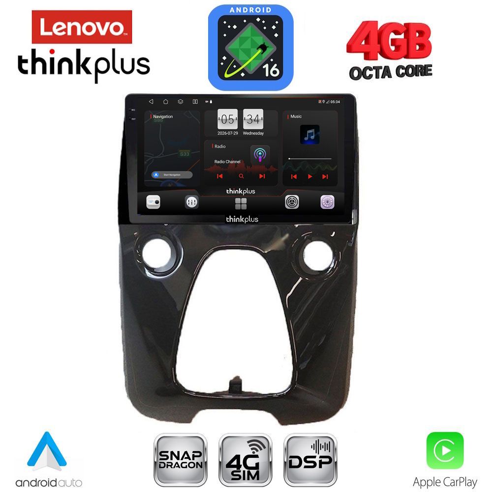 LENOVO LTG 7708_CPA A/C (10inc) MULTIMEDIA TABLET for CITROEN C1-PEUGEOT 108-TOYOTA AYGO mod. 2014-2022 LENOVO LTG 7708_CPA A/C (10inc) MULTIMEDIA TABLET for CITROEN C1-PEUGEOT 108-TOYOTA AYGO mod. 2014-2022