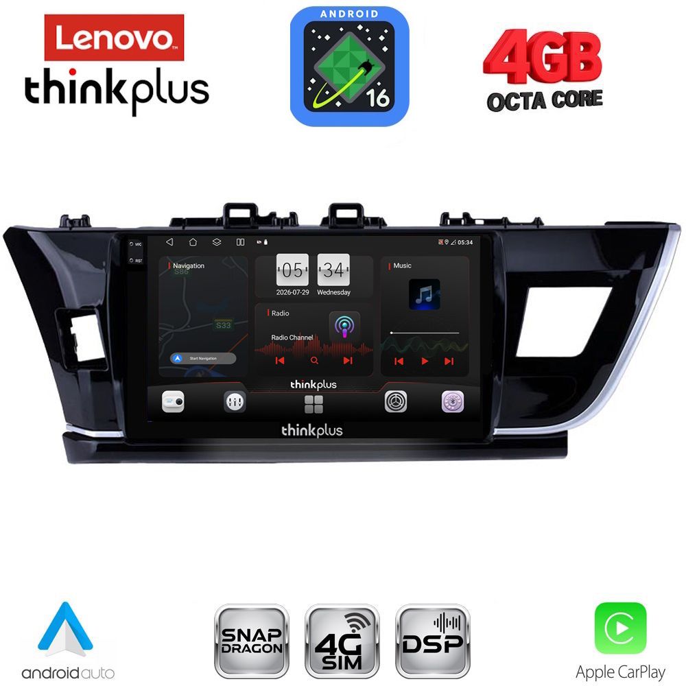 LENOVO LTG 7714BIG_CPA (10inc) MULTIMEDIA TABLET for TOYOTA COROLLA mod. 2013-2016 LENOVO LTG 7714BIG_CPA (10inc) MULTIMEDIA TABLET for TOYOTA COROLLA mod. 2013-2016