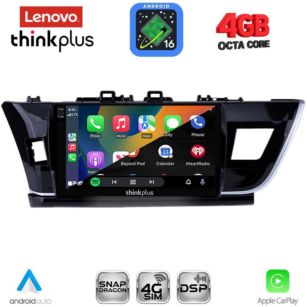 LENOVO LTG 7714BIG_CPA (10inc) MULTIMEDIA TABLET for TOYOTA COROLLA mod. 2013-2016 LENOVO LTG 7714BIG_CPA (10inc) MULTIMEDIA TABLET for TOYOTA COROLLA mod. 2013-2016