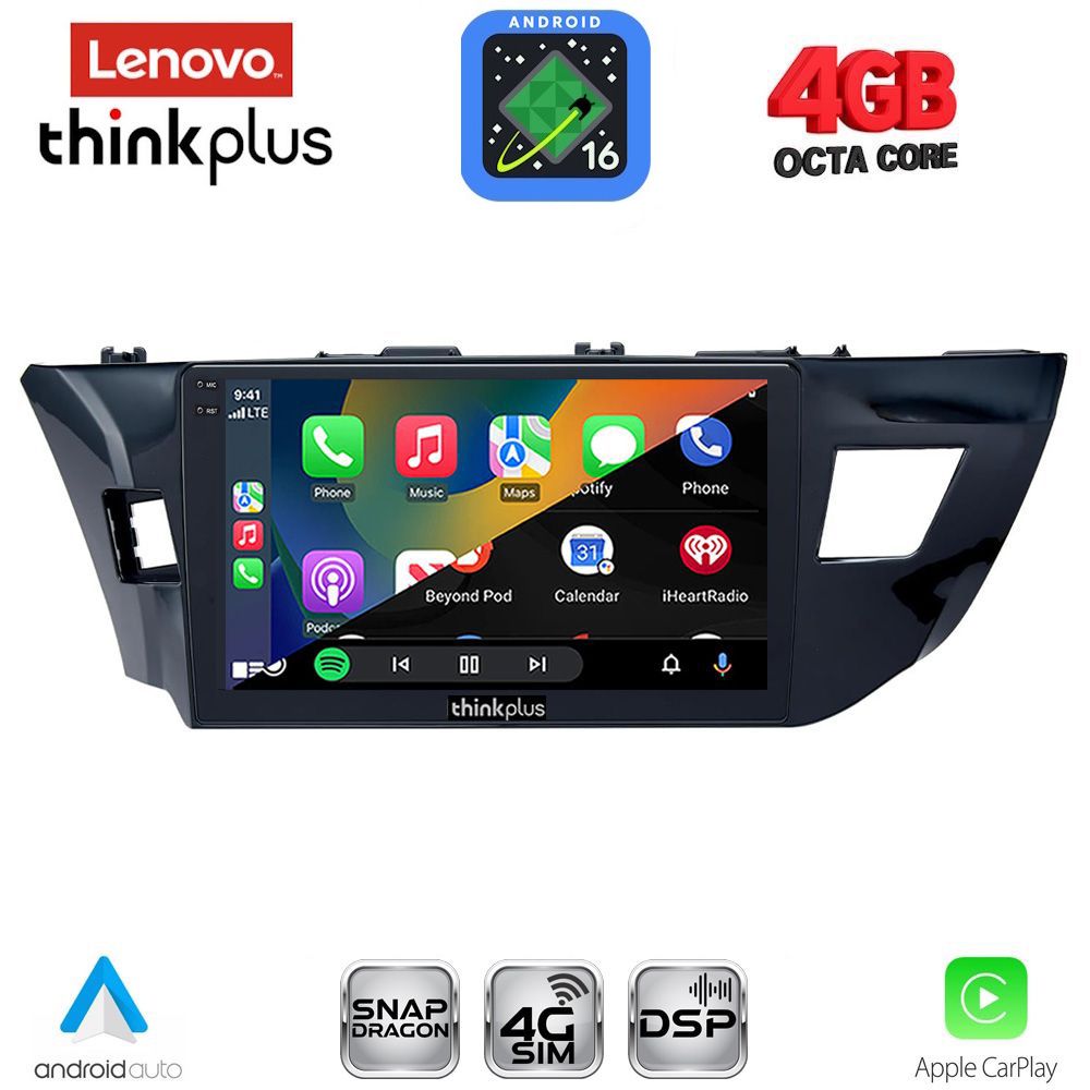 LENOVO LTG 7714MD_CPA (10inc) MULTIMEDIA TABLET for TOYOTA COROLLA mod. 2013-2016 LENOVO LTG 7714MD_CPA (10inc) MULTIMEDIA TABLET for TOYOTA COROLLA mod. 2013-2016