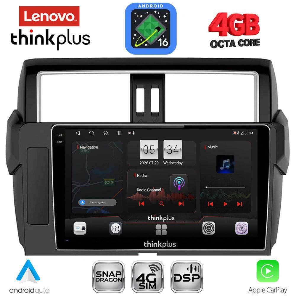 LENOVO LTG 7777_CPA (10inc) MULTIMEDIA TABLET for TOYOTA PRADO mod. 2014-2017 LENOVO LTG 7777_CPA (10inc) MULTIMEDIA TABLET for TOYOTA PRADO mod. 2014-2017