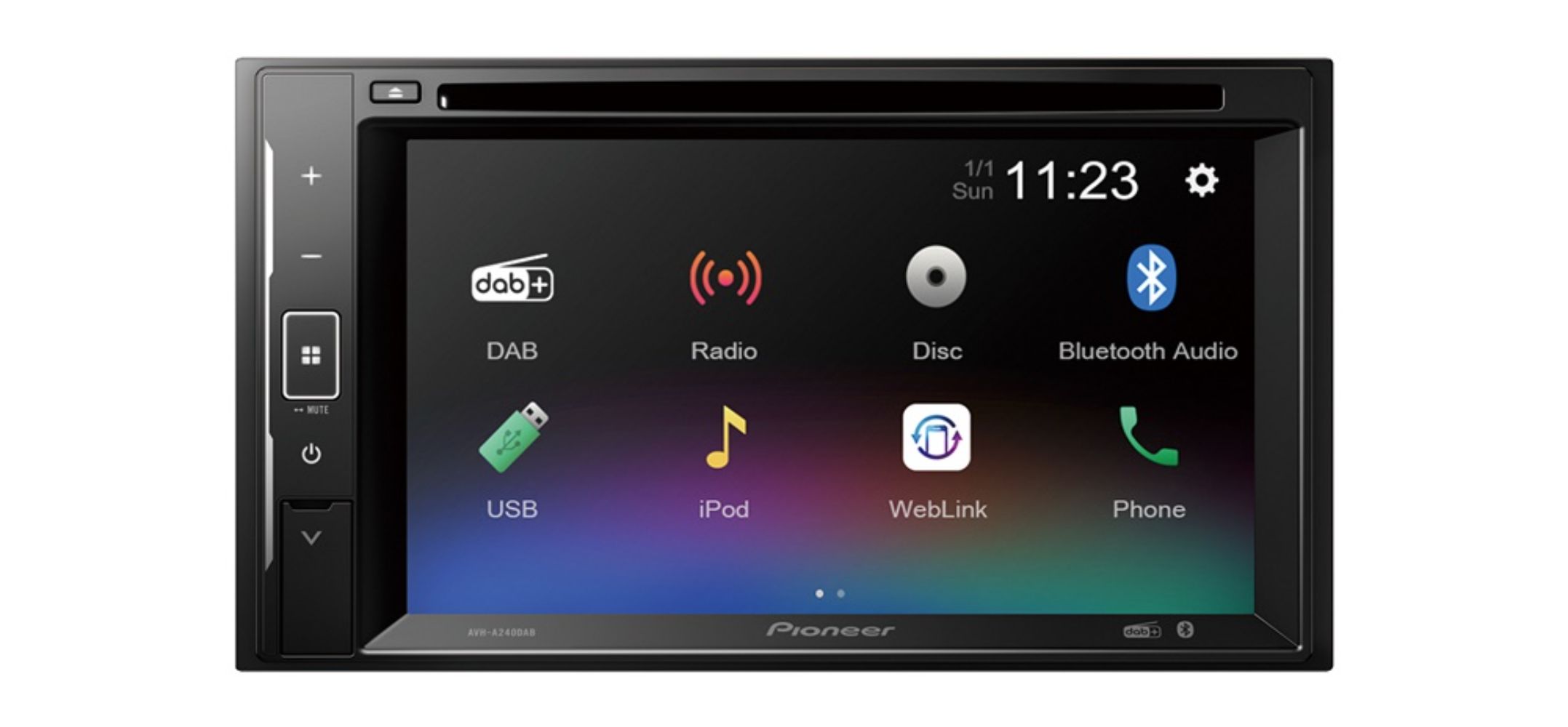 PIONEER AVH-A240DAB MULTIMEDIA 2-DIN 6.2 SCREEN/DVD/BT/DAB+/WEBLINK PIONEER AVH-A240DAB MULTIMEDIA 2-DIN 6.2 SCREEN/DVD/BT/DAB+/WEBLINK