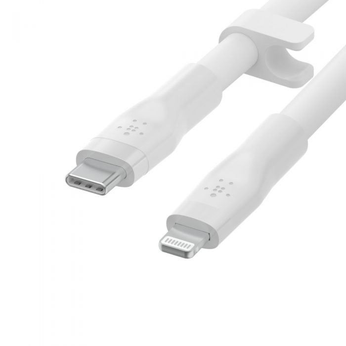 BOOST CHARGE™ USB-C to LTG_silicone, 3M, White BOOST CHARGE™ USB-C to LTG_silicone, 3M, White