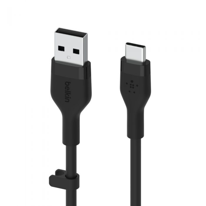 BOOST CHARGE™ USB-A to USB-C_silicone, 2M, Black BOOST CHARGE™ USB-A to USB-C_silicone, 2M, Black