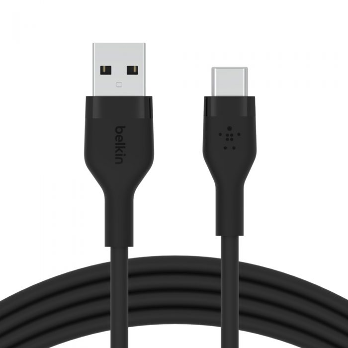 BOOST CHARGE™ USB-A to USB-C_silicone, 2M, Black BOOST CHARGE™ USB-A to USB-C_silicone, 2M, Black