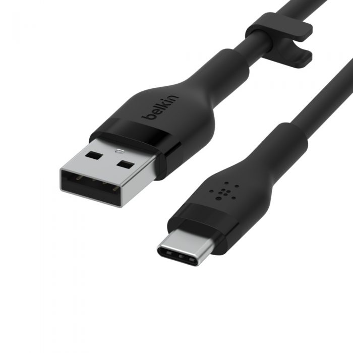 BOOST CHARGE™ USB-A to USB-C_silicone, 2M, Black BOOST CHARGE™ USB-A to USB-C_silicone, 2M, Black