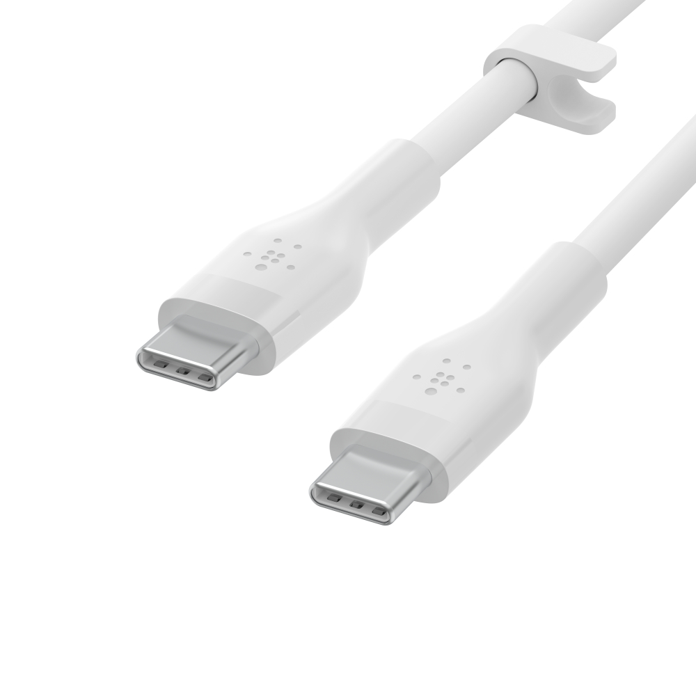 BOOST CHARGE™ USB-C to USB-C 2.0_silicone, 2M, White BOOST CHARGE™ USB-C to USB-C 2.0_silicone, 2M, White