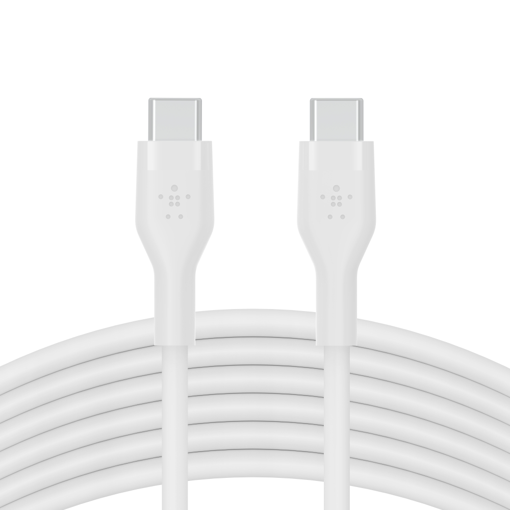 BOOST CHARGE™ USB-C to USB-C 2.0_silicone, 2M, White BOOST CHARGE™ USB-C to USB-C 2.0_silicone, 2M, White