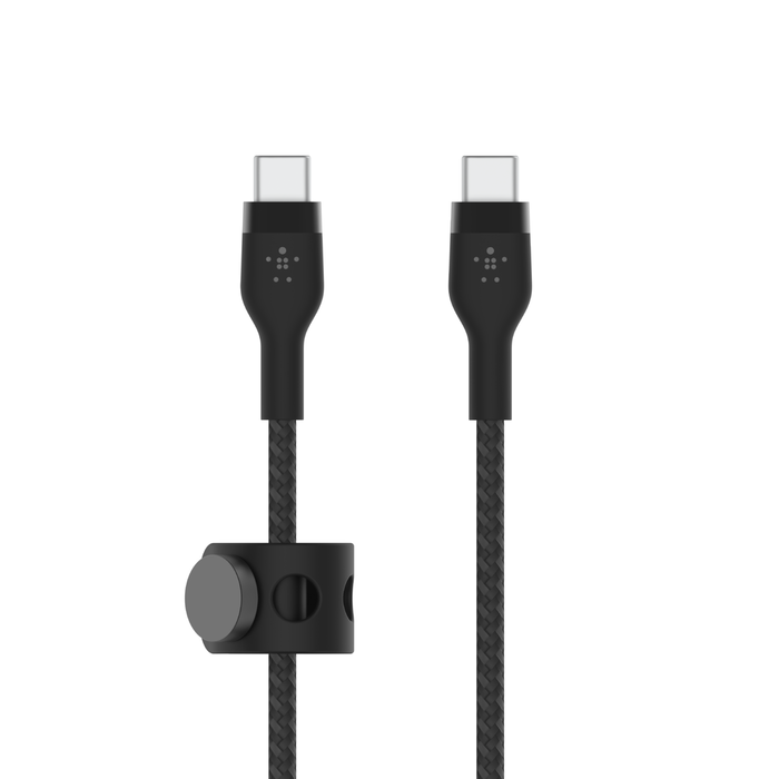BOOST CHARGE™ USB-C to USB-C 2.0_Braided silicone, 1M, Black & White, 2pack BOOST CHARGE™ USB-C to USB-C 2.0_Braided silicone, 1M, Black & White, 2pack