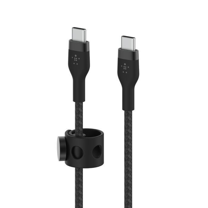 BOOST CHARGE™ USB-C to USB-C 2.0_Braided silicone, 1M, Black & White, 2pack BOOST CHARGE™ USB-C to USB-C 2.0_Braided silicone, 1M, Black & White, 2pack