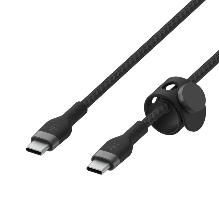 BOOST CHARGE™ USB-C to USB-C 2.0_Braided silicone, 1M, Black & White, 2pack BOOST CHARGE™ USB-C to USB-C 2.0_Braided silicone, 1M, Black & White, 2pack