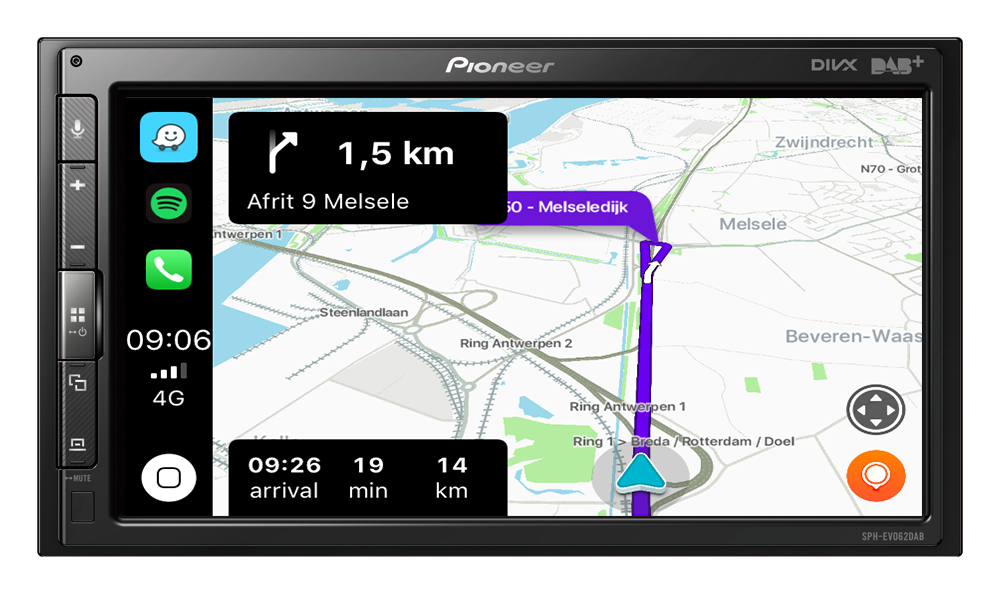 PIONEER SPH-EVO62DAB-CLIO MULTIMEDIA 2-DIN 6.8 SCREEN + RENAULT CLIO INSTALLATION KIT PIONEER SPH-EVO62DAB-CLIO MULTIMEDIA 2-DIN 6.8 SCREEN + RENAULT CLIO INSTALLATION KIT