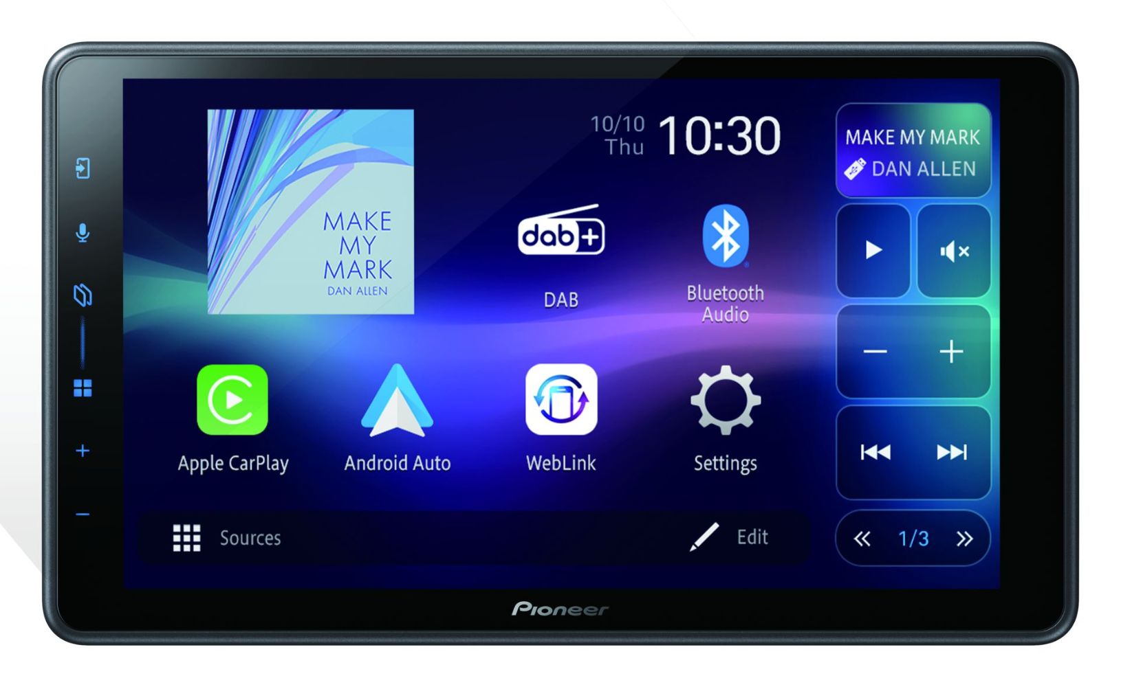 PIONEER SPH-EVO98DAB-UNI2 MULTIMEDIA 2-DIN 9.0 CAPACITIVE TOUCHSCREEN MULTIMEDIA PLAYER WITH EASY SMARTPHONE CONNECT PIONEER SPH-EVO98DAB-UNI2 MULTIMEDIA 2-DIN 9.0 CAPACITIVE TOUCHSCREEN MULTIMEDIA PLAYER WITH EASY SMARTPHONE CONNECT