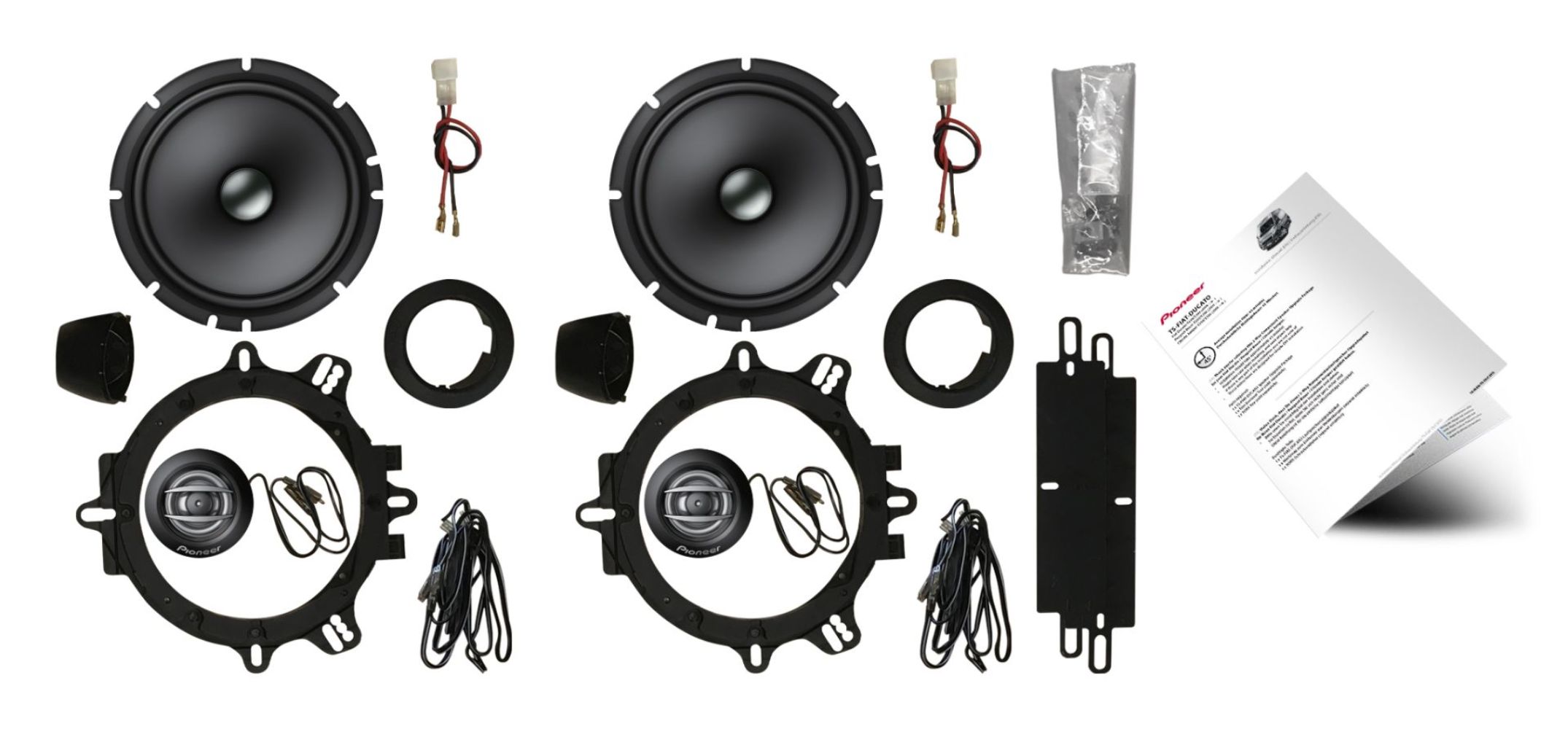 pioneer TS-FIAT-DUCATO Custom Fit speaker upgrade package pioneer TS-FIAT-DUCATO Custom Fit speaker upgrade package