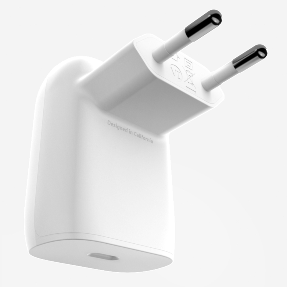 30W USB-C PD/PPS Home Charger with 1M PVC, C-C CABLE, White 30W USB-C PD/PPS Home Charger with 1M PVC, C-C CABLE, White