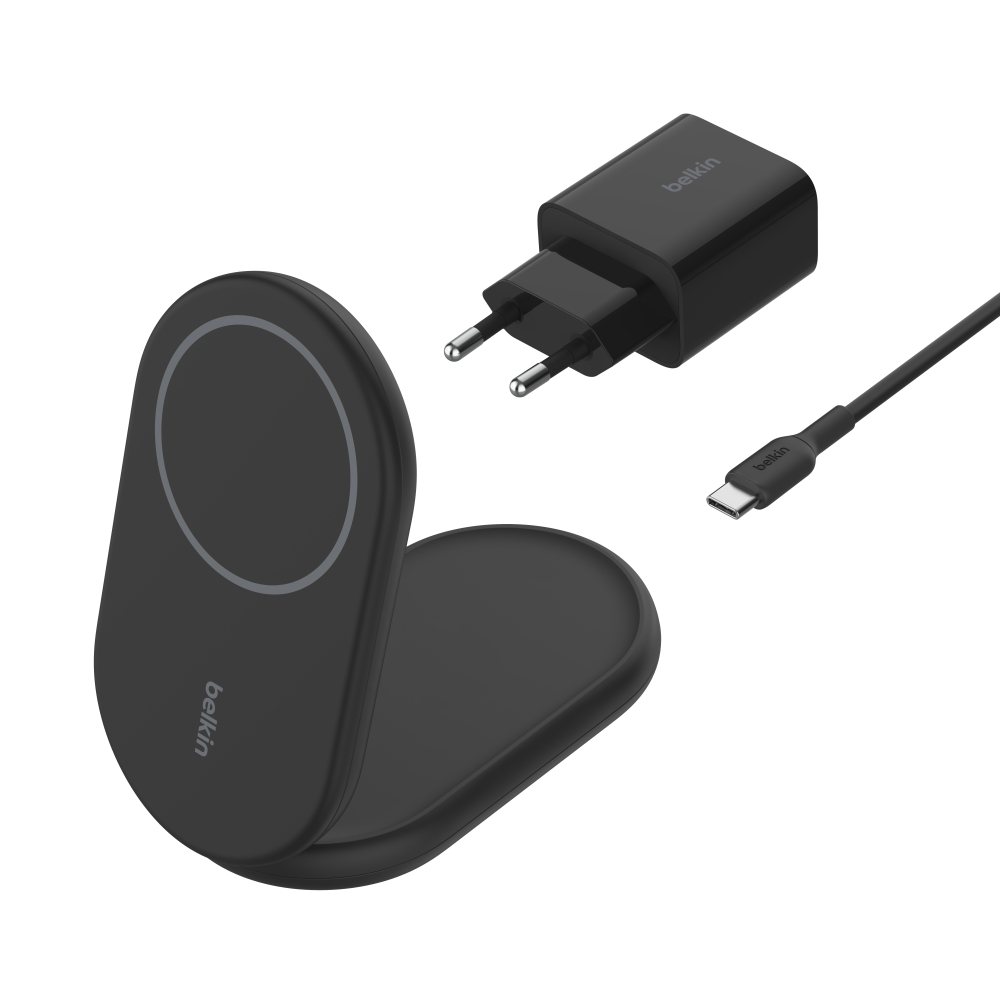 BOOST^CHARGE™ Qi2 15W Magnetic Foldable Wireless Charging Stand, Black BOOST^CHARGE™ Qi2 15W Magnetic Foldable Wireless Charging Stand, Black