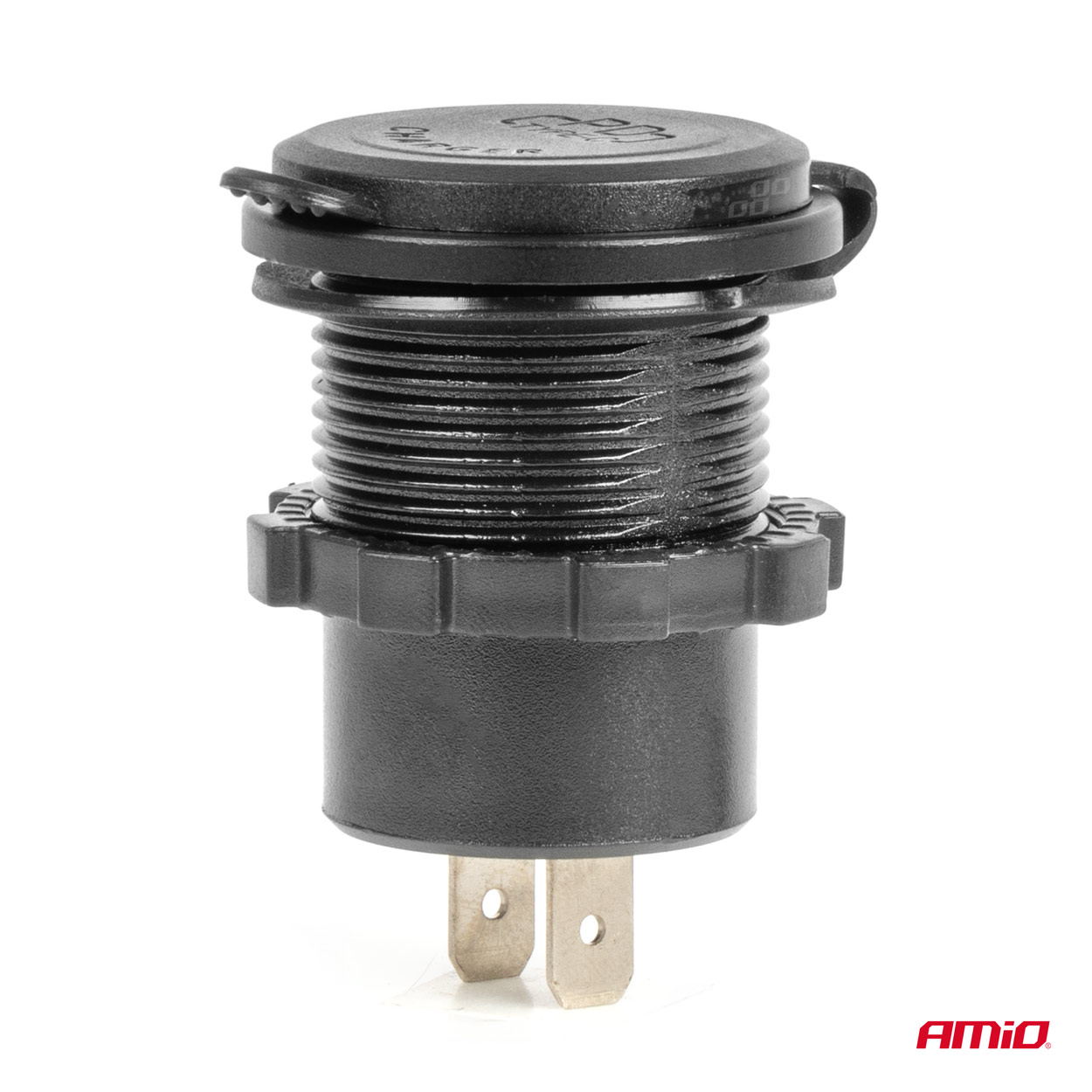 ΠΡΙΖΑ ΜΕ 3 ΘΥΡΕΣ(USB+2xUSB-C) ΜΕ ΔΙΑΚΟΠΤΗ ΚΑΙ ΚΑΠΑΚΙ 12/24V QUICK CHARGE 3.0 ΑΔΙΑΒΡΟΧΗ ΜΑΥΡΗ AMIO - 1 Τεμ. ΠΡΙΖΑ ΜΕ 3 ΘΥΡΕΣ(USB+2xUSB-C) ΜΕ ΔΙΑΚΟΠΤΗ ΚΑΙ ΚΑΠΑΚΙ 12/24V QUICK CHARGE 3.0 ΑΔΙΑΒΡΟΧΗ ΜΑΥΡΗ AMIO - 1 Τεμ.
