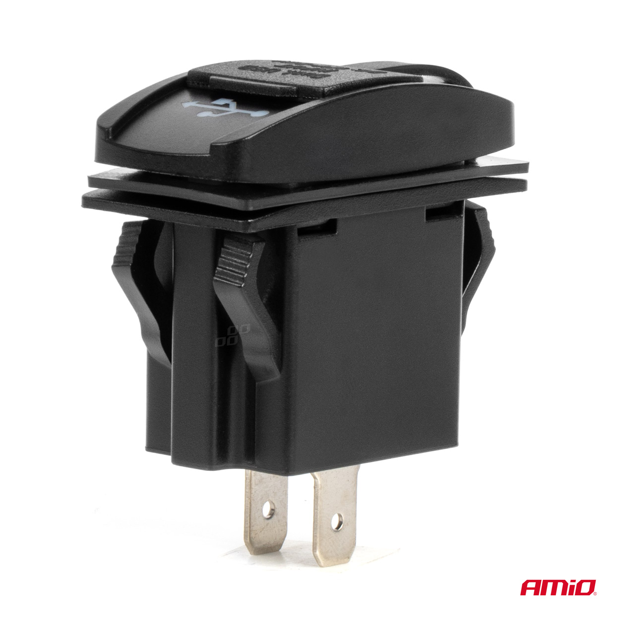 ΠΡΙΖΑ ΜΕ 2 ΘΥΡΕΣ USB ΚΑΙ ΚΑΠΑΚΙ 12/24V ΑΔΙΑΒΡΟΧΗ ΜΑΚΡΟΣΤΕΝΟ ΣΧΗΜΑ ΜΕ ΚΟΚΚΙΝΟ LED ΦΩΣ ΜΑΥΡΗ AMIO - 1 Τεμ. ΠΡΙΖΑ ΜΕ 2 ΘΥΡΕΣ USB ΚΑΙ ΚΑΠΑΚΙ 12/24V ΑΔΙΑΒΡΟΧΗ ΜΑΚΡΟΣΤΕΝΟ ΣΧΗΜΑ ΜΕ ΚΟΚΚΙΝΟ LED ΦΩΣ ΜΑΥΡΗ AMIO - 1 Τεμ.