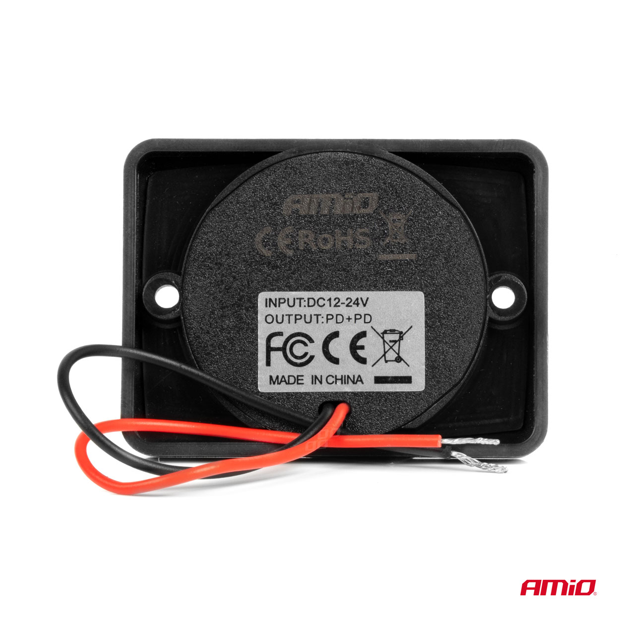 ΠΡΙΖΑ ΜΕ 2 ΘΥΡΕΣ USB ΚΑΙ ΚΑΠΑΚΙ 12/24V ΑΔΙΑΒΡΟΧΗ ΤΕΤΡΑΓΩΝΟ ΣΧΗΜΑ ΜΕ ΚΟΚΚΙΝΟ LED ΦΩΣ ΜΑΥΡΗ AMIO - 1 Τεμ. ΠΡΙΖΑ ΜΕ 2 ΘΥΡΕΣ USB ΚΑΙ ΚΑΠΑΚΙ 12/24V ΑΔΙΑΒΡΟΧΗ ΤΕΤΡΑΓΩΝΟ ΣΧΗΜΑ ΜΕ ΚΟΚΚΙΝΟ LED ΦΩΣ ΜΑΥΡΗ AMIO - 1 Τεμ.