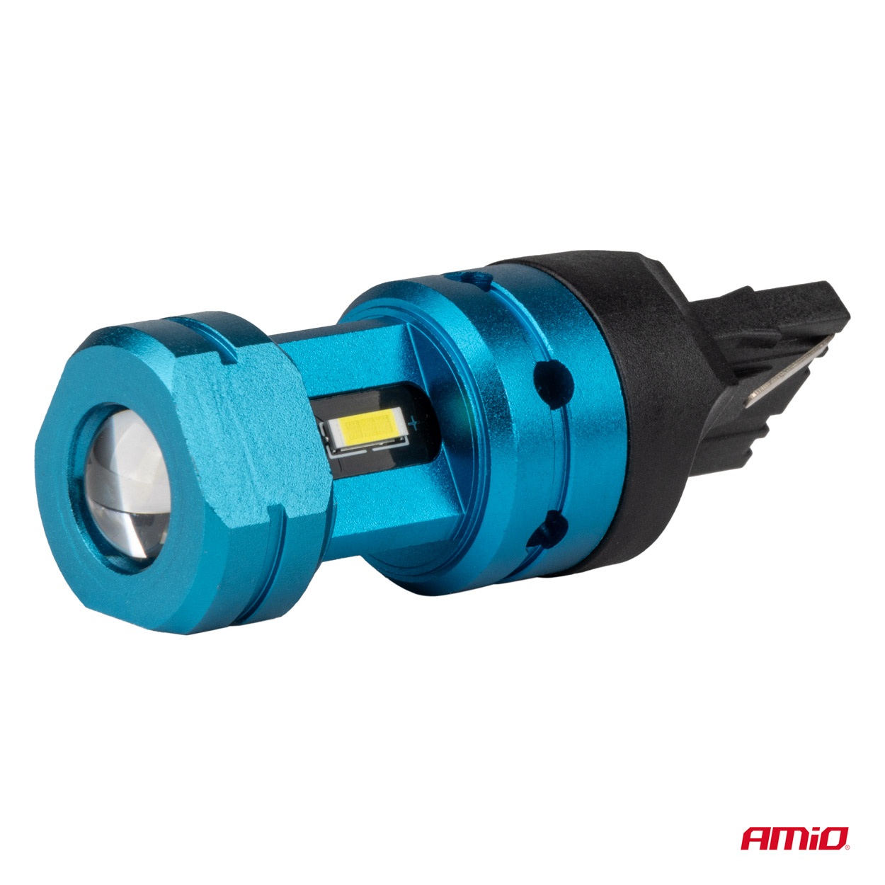 Amio - Λάμπες LED CANBUS T20 7440 W21W 4SMD 1860 Λευκή 6000K – 12/24V - 2 Τεμ. (04254/AM) Amio - Λάμπες LED CANBUS T20 7440 W21W 4SMD 1860 Λευκή 6000K – 12/24V - 2 Τεμ. (04254/AM)