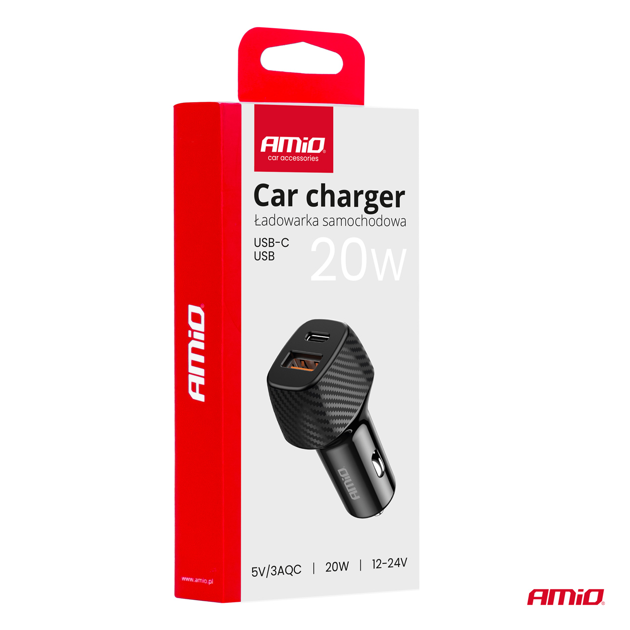 ΦΟΡΤΙΣΤΗΣ ΑΝΑΠΤΗΡΑ ΜΕ 2 ΘΥΡΕΣ USB-A QUICK CHARGE+USB-C 20W ΜΑΥΡΟ AMIO - 1 Τεμ. ΦΟΡΤΙΣΤΗΣ ΑΝΑΠΤΗΡΑ ΜΕ 2 ΘΥΡΕΣ USB-A QUICK CHARGE+USB-C 20W ΜΑΥΡΟ AMIO - 1 Τεμ.