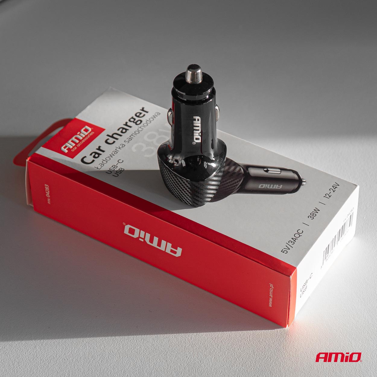 ΦΟΡΤΙΣΤΗΣ ΑΝΑΠΤΗΡΑ ΜΕ 2 ΘΥΡΕΣ USB-A QUICK CHARGE+USB-C 38W ΜΑΥΡΟ AMIO - 1 Τεμ. ΦΟΡΤΙΣΤΗΣ ΑΝΑΠΤΗΡΑ ΜΕ 2 ΘΥΡΕΣ USB-A QUICK CHARGE+USB-C 38W ΜΑΥΡΟ AMIO - 1 Τεμ.