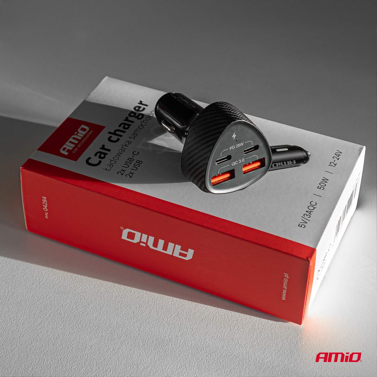 ΦΟΡΤΙΣΤΗΣ ΑΝΑΠΤΗΡΑ ΜΕ 4 ΘΥΡΕΣ 2xUSB-A+2xUSB-C 50W ΜΑΥΡΟ AMIO - 1 Τεμ. ΦΟΡΤΙΣΤΗΣ ΑΝΑΠΤΗΡΑ ΜΕ 4 ΘΥΡΕΣ 2xUSB-A+2xUSB-C 50W ΜΑΥΡΟ AMIO - 1 Τεμ.