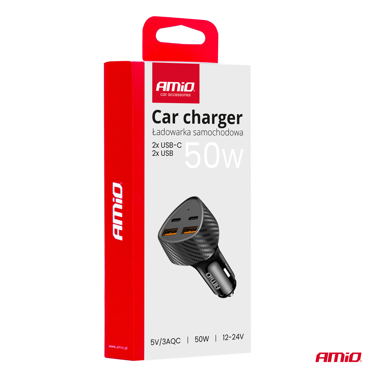 ΦΟΡΤΙΣΤΗΣ ΑΝΑΠΤΗΡΑ ΜΕ 4 ΘΥΡΕΣ 2xUSB-A+2xUSB-C 50W ΜΑΥΡΟ AMIO - 1 Τεμ. ΦΟΡΤΙΣΤΗΣ ΑΝΑΠΤΗΡΑ ΜΕ 4 ΘΥΡΕΣ 2xUSB-A+2xUSB-C 50W ΜΑΥΡΟ AMIO - 1 Τεμ.