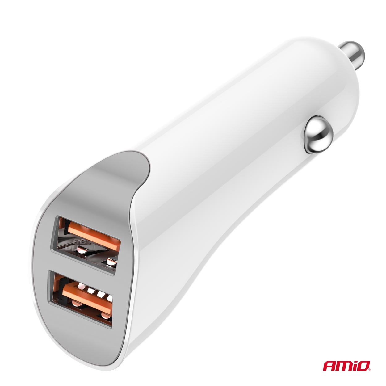 ΦΟΡΤΙΣΤΗΣ ΑΝΑΠΤΗΡΑ 12/24V ΜΕ 2 ΘΥΡΕΣ 2xUSB 10.5W 5V/2.1A ΛΕΥΚΟ AMIO - 1 Τεμ. ΦΟΡΤΙΣΤΗΣ ΑΝΑΠΤΗΡΑ 12/24V ΜΕ 2 ΘΥΡΕΣ 2xUSB 10.5W 5V/2.1A ΛΕΥΚΟ AMIO - 1 Τεμ.