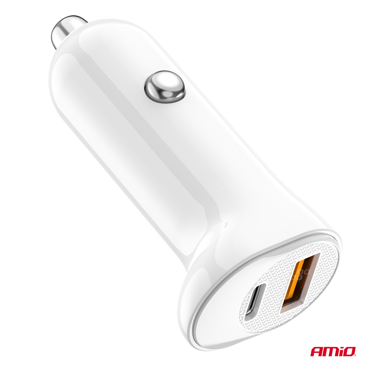 ΦΟΡΤΙΣΤΗΣ ΑΝΑΠΤΗΡΑ 12/24V ΜΕ 2 ΘΥΡΕΣ USB-C+USB 20W 5V/3AQC ΤΑΧΕΙΑΣ ΦΟΡΤΙΣΗΣ ΛΕΥΚΟΣ AMIO - 1 Τεμ. ΦΟΡΤΙΣΤΗΣ ΑΝΑΠΤΗΡΑ 12/24V ΜΕ 2 ΘΥΡΕΣ USB-C+USB 20W 5V/3AQC ΤΑΧΕΙΑΣ ΦΟΡΤΙΣΗΣ ΛΕΥΚΟΣ AMIO - 1 Τεμ.