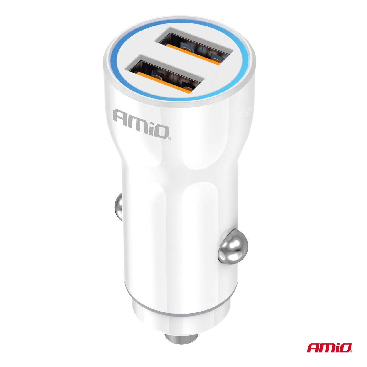 ΦΟΡΤΙΣΤΗΣ ΑΝΑΠΤΗΡΑ 12/24V ΜΕ 2 ΘΥΡΕΣ 2xUSB 10.5W 5V/2.1A ΛΕΥΚΟΣ AMIO - 1 Τεμ. ΦΟΡΤΙΣΤΗΣ ΑΝΑΠΤΗΡΑ 12/24V ΜΕ 2 ΘΥΡΕΣ 2xUSB 10.5W 5V/2.1A ΛΕΥΚΟΣ AMIO - 1 Τεμ.