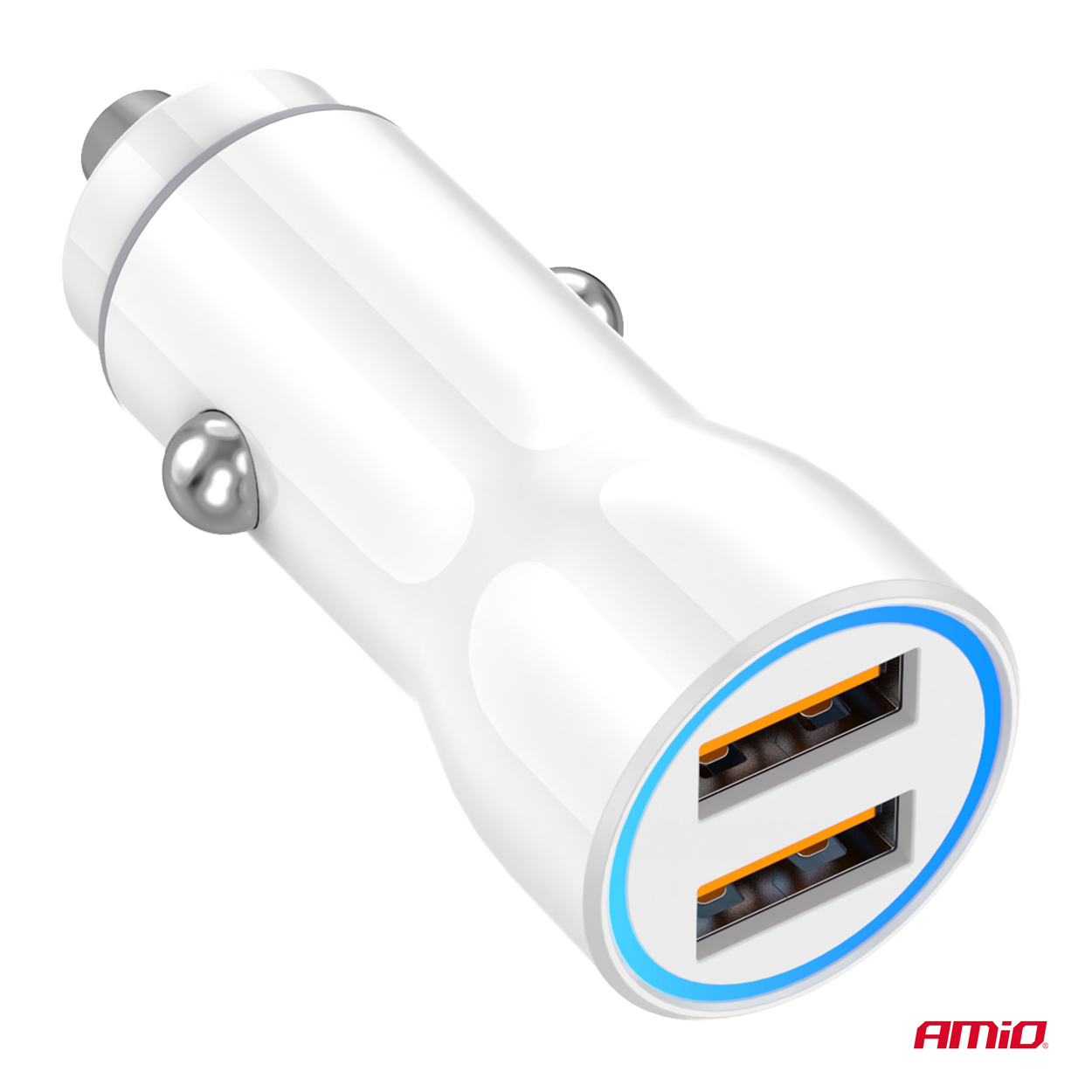ΦΟΡΤΙΣΤΗΣ ΑΝΑΠΤΗΡΑ 12/24V ΜΕ 2 ΘΥΡΕΣ 2xUSB 10.5W 5V/2.1A ΛΕΥΚΟΣ AMIO - 1 Τεμ. ΦΟΡΤΙΣΤΗΣ ΑΝΑΠΤΗΡΑ 12/24V ΜΕ 2 ΘΥΡΕΣ 2xUSB 10.5W 5V/2.1A ΛΕΥΚΟΣ AMIO - 1 Τεμ.