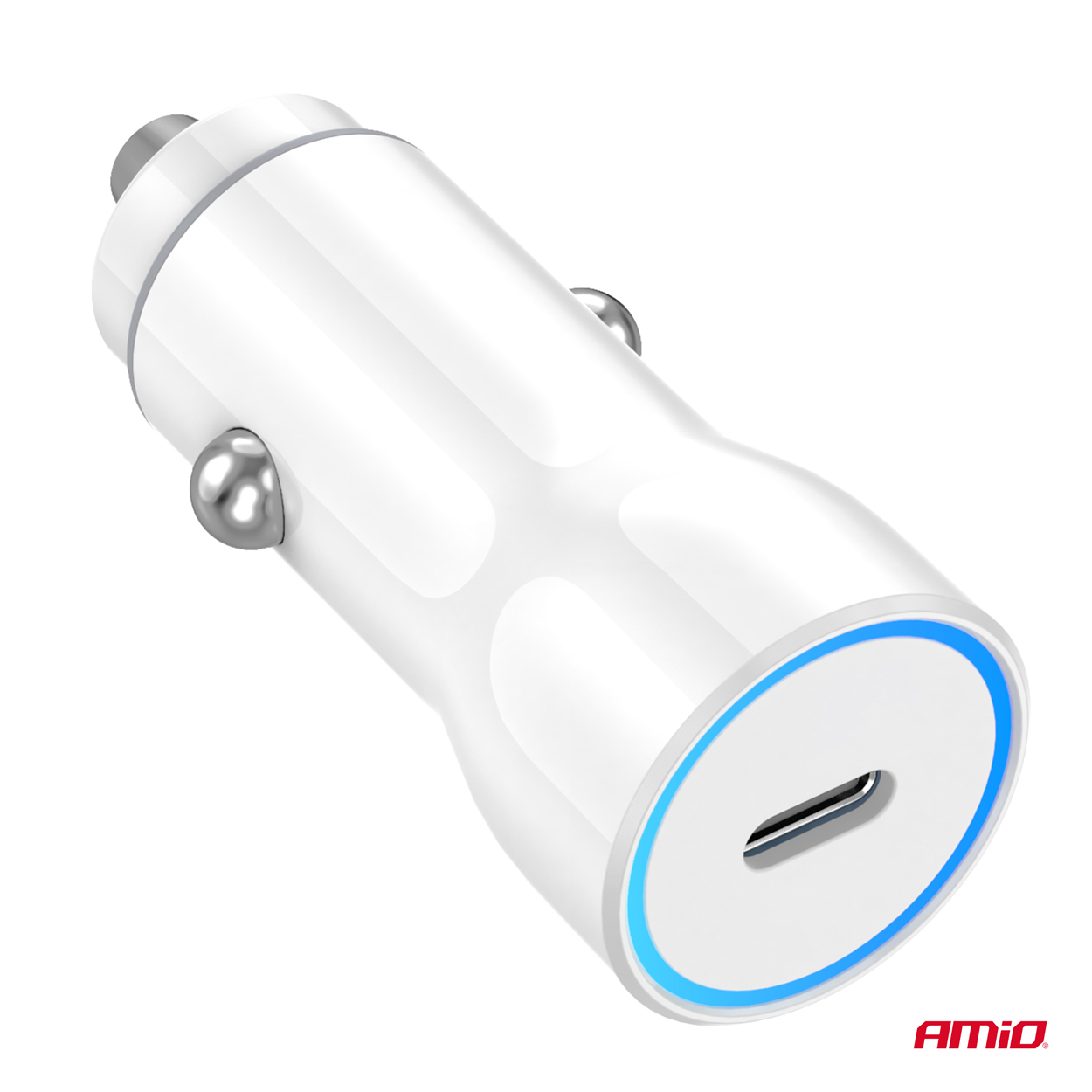 ΦΟΡΤΙΣΤΗΣ ΑΝΑΠΤΗΡΑ 12/24V ΜΕ 1 ΘΥΡΑ USB-C 20W 5V/3AQC ΤΑΧΕΙΑΣ ΦΟΡΤΙΣΗΣ ΛΕΥΚΟΣ AMIO - 1 Τεμ. ΦΟΡΤΙΣΤΗΣ ΑΝΑΠΤΗΡΑ 12/24V ΜΕ 1 ΘΥΡΑ USB-C 20W 5V/3AQC ΤΑΧΕΙΑΣ ΦΟΡΤΙΣΗΣ ΛΕΥΚΟΣ AMIO - 1 Τεμ.