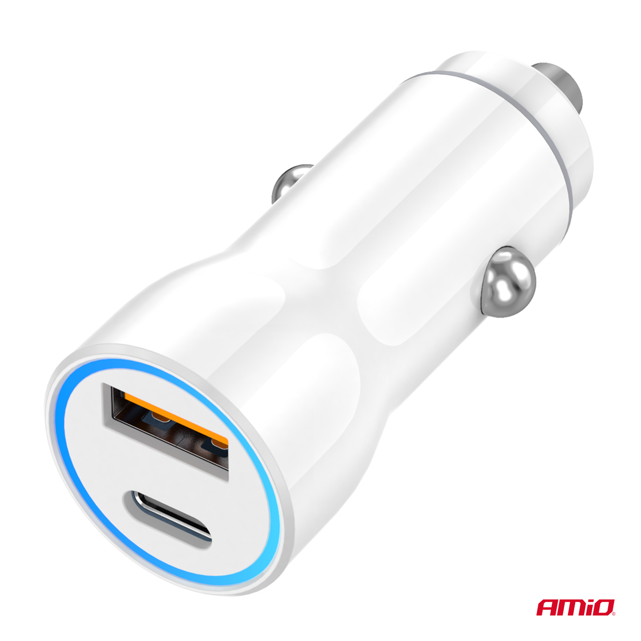 ΦΟΡΤΙΣΤΗΣ ΑΝΑΠΤΗΡΑ 12/24V ΜΕ 2 ΘΥΡΕΣ USB-C+USB 20W 5V/3AQC ΤΑΧΕΙΑΣ ΦΟΡΤΙΣΗΣ ΛΕΥΚΟAMIO - 1 Τεμ. ΦΟΡΤΙΣΤΗΣ ΑΝΑΠΤΗΡΑ 12/24V ΜΕ 2 ΘΥΡΕΣ USB-C+USB 20W 5V/3AQC ΤΑΧΕΙΑΣ ΦΟΡΤΙΣΗΣ ΛΕΥΚΟAMIO - 1 Τεμ.