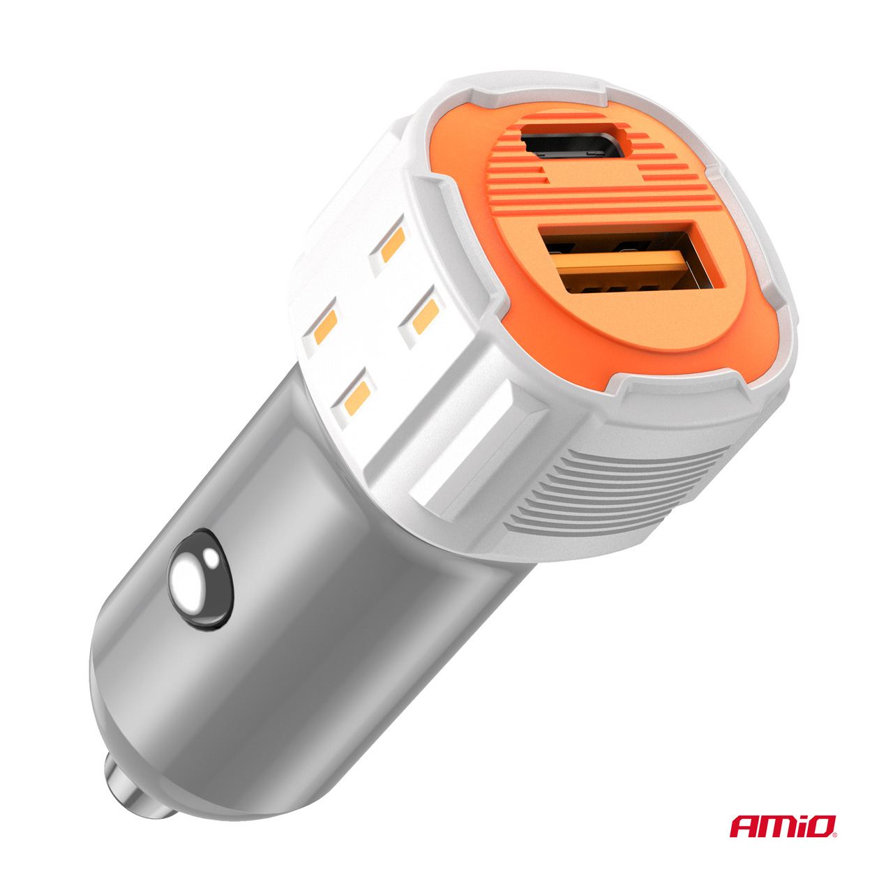 ΦΟΡΤΙΣΤΗΣ ΑΝΑΠΤΗΡΑ 12/24V ΜΕ 2 ΘΥΡΕΣ USB-C+USB 20W 5V/3AQC ΤΑΧΕΙΑΣ ΦΟΡΤΙΣΗΣ ΛΕΥΚΟΣ AMIO - 1 Τεμ. ΦΟΡΤΙΣΤΗΣ ΑΝΑΠΤΗΡΑ 12/24V ΜΕ 2 ΘΥΡΕΣ USB-C+USB 20W 5V/3AQC ΤΑΧΕΙΑΣ ΦΟΡΤΙΣΗΣ ΛΕΥΚΟΣ AMIO - 1 Τεμ.