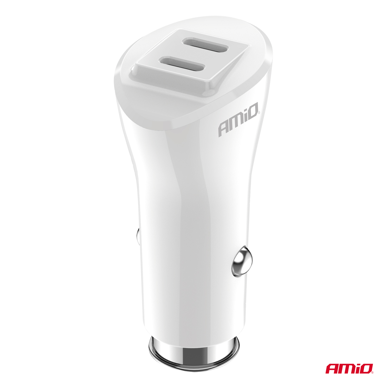 ΦΟΡΤΙΣΤΗΣ ΑΝΑΠΤΗΡΑ 12/24V ΜΕ 2 ΘΥΡΕΣ 2xUSB-C 40W 5V/3AQC ΤΑΧΕΙΑΣ ΦΟΡΤΙΣΗΣ ΛΕΥΚΟΣ AMIO - 1 Τεμ. ΦΟΡΤΙΣΤΗΣ ΑΝΑΠΤΗΡΑ 12/24V ΜΕ 2 ΘΥΡΕΣ 2xUSB-C 40W 5V/3AQC ΤΑΧΕΙΑΣ ΦΟΡΤΙΣΗΣ ΛΕΥΚΟΣ AMIO - 1 Τεμ.
