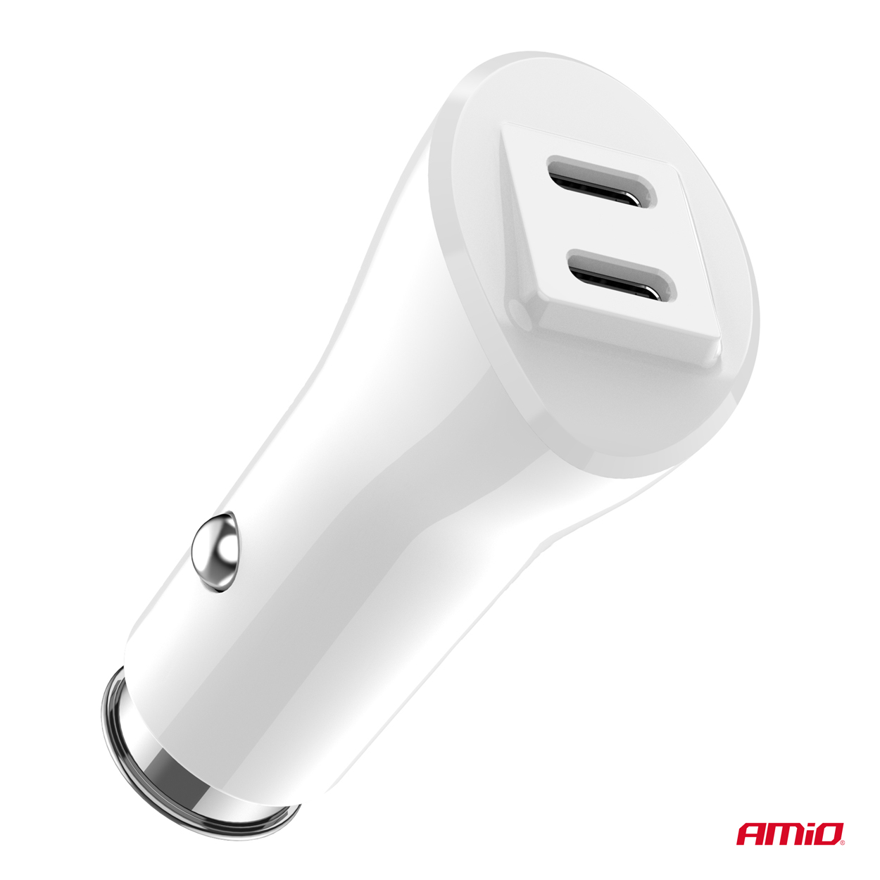 ΦΟΡΤΙΣΤΗΣ ΑΝΑΠΤΗΡΑ 12/24V ΜΕ 2 ΘΥΡΕΣ 2xUSB-C 40W 5V/3AQC ΤΑΧΕΙΑΣ ΦΟΡΤΙΣΗΣ ΛΕΥΚΟΣ AMIO - 1 Τεμ. ΦΟΡΤΙΣΤΗΣ ΑΝΑΠΤΗΡΑ 12/24V ΜΕ 2 ΘΥΡΕΣ 2xUSB-C 40W 5V/3AQC ΤΑΧΕΙΑΣ ΦΟΡΤΙΣΗΣ ΛΕΥΚΟΣ AMIO - 1 Τεμ.