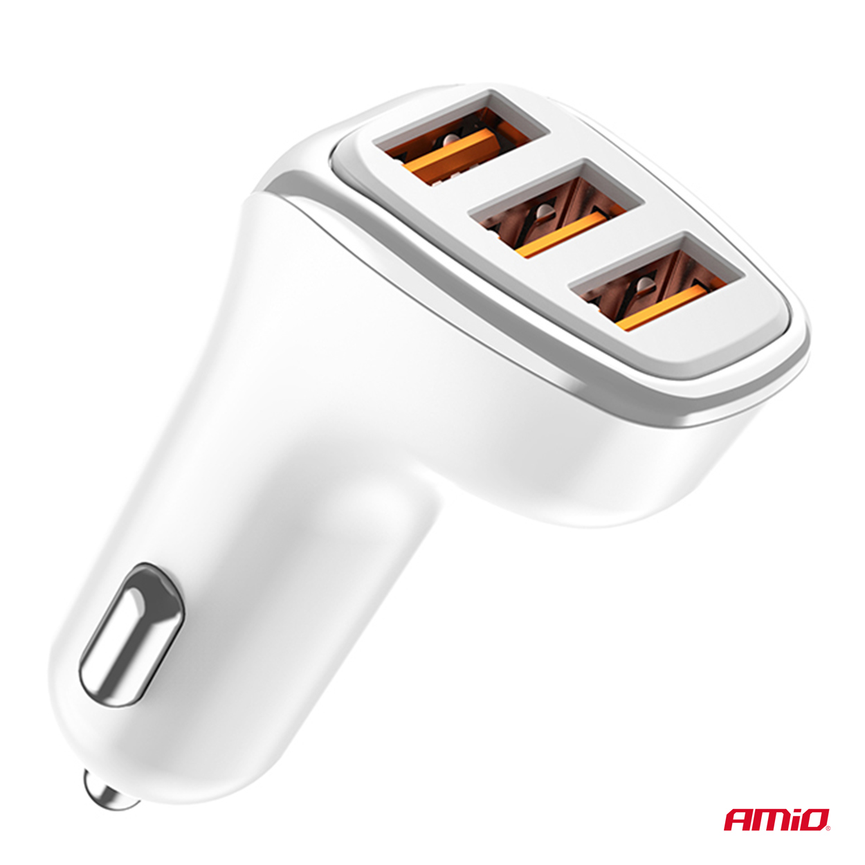 ΦΟΡΤΙΣΤΗΣ ΑΝΑΠΤΗΡΑ 12/24V ΜΕ 3 ΘΥΡΕΣ 3xUSB 15.5W 5V/3.1A ΛΕΥΚΟΣ AMIO - 1 Τεμ. ΦΟΡΤΙΣΤΗΣ ΑΝΑΠΤΗΡΑ 12/24V ΜΕ 3 ΘΥΡΕΣ 3xUSB 15.5W 5V/3.1A ΛΕΥΚΟΣ AMIO - 1 Τεμ.