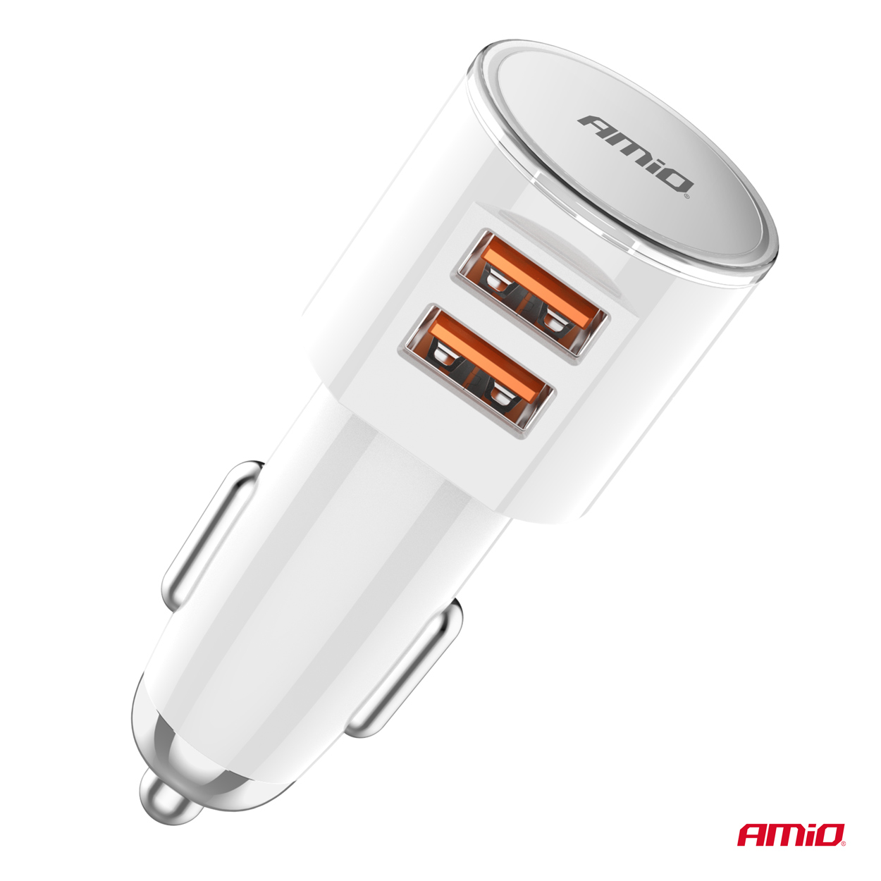 ΦΟΡΤΙΣΤΗΣ ΑΝΑΠΤΗΡΑ 12/24V ΜΕ 2 ΘΥΡΕΣ 2xUSB 17.5W 5V/3.4A ΛΕΥΚΟΣ ΑΜΙΟ - 1 ΤΕΜ. ΦΟΡΤΙΣΤΗΣ ΑΝΑΠΤΗΡΑ 12/24V ΜΕ 2 ΘΥΡΕΣ 2xUSB 17.5W 5V/3.4A ΛΕΥΚΟΣ ΑΜΙΟ - 1 ΤΕΜ.