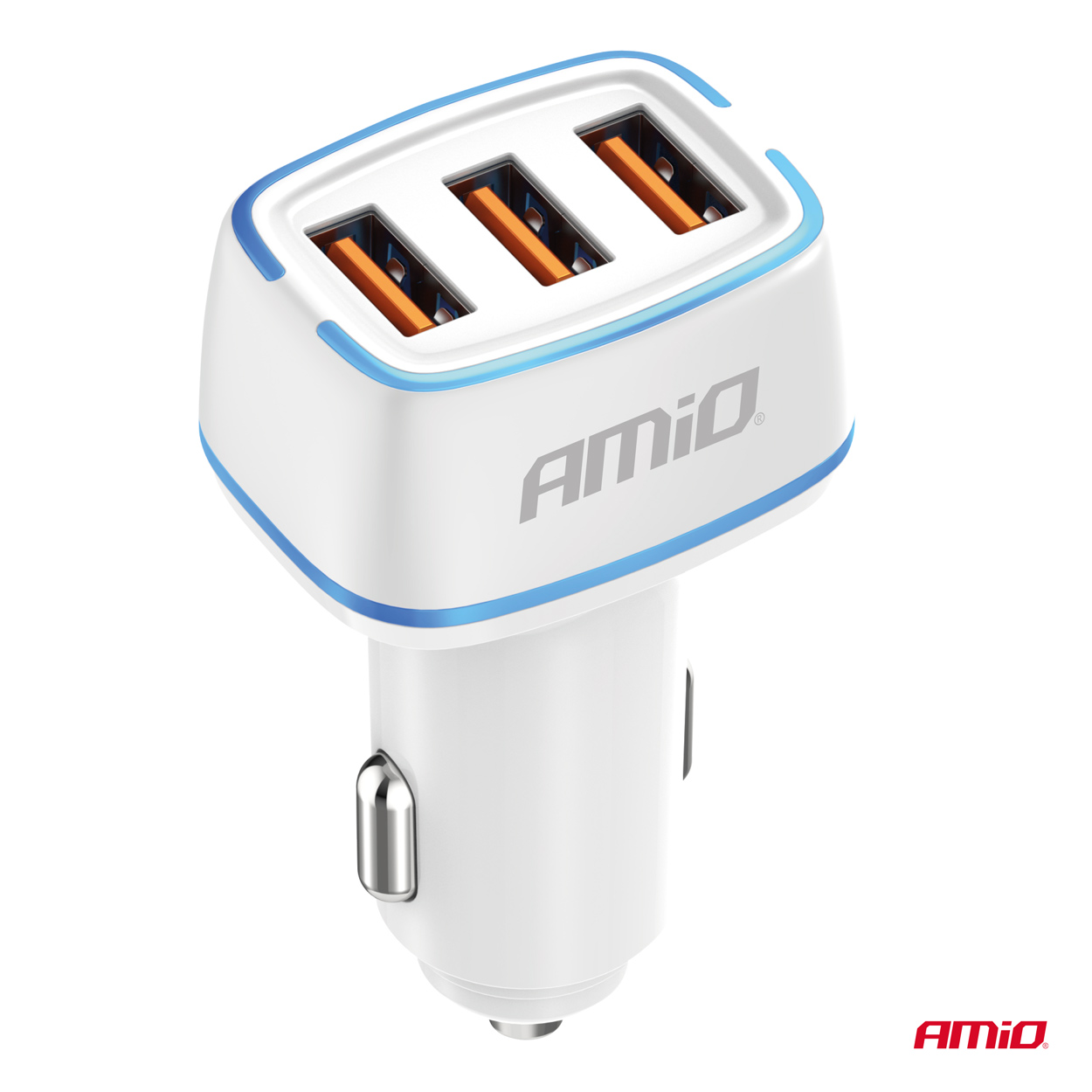 ΦΟΡΤΙΣΤΗΣ ΑΝΑΠΤΗΡΑ 12/24V ΜΕ 3 ΘΥΡΕΣ 3xUSB 30W 5V/3.0A ΛΕΥΚΟΣ 1 ΑΜΙΟ - 1 ΤΕΜ. ΦΟΡΤΙΣΤΗΣ ΑΝΑΠΤΗΡΑ 12/24V ΜΕ 3 ΘΥΡΕΣ 3xUSB 30W 5V/3.0A ΛΕΥΚΟΣ 1 ΑΜΙΟ - 1 ΤΕΜ.