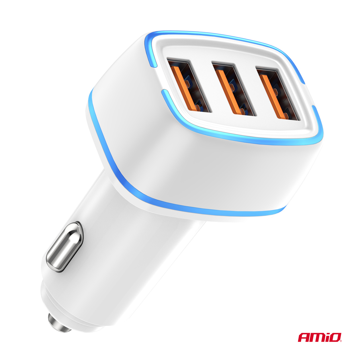 ΦΟΡΤΙΣΤΗΣ ΑΝΑΠΤΗΡΑ 12/24V ΜΕ 3 ΘΥΡΕΣ 3xUSB 30W 5V/3.0A ΛΕΥΚΟΣ 1 ΑΜΙΟ - 1 ΤΕΜ. ΦΟΡΤΙΣΤΗΣ ΑΝΑΠΤΗΡΑ 12/24V ΜΕ 3 ΘΥΡΕΣ 3xUSB 30W 5V/3.0A ΛΕΥΚΟΣ 1 ΑΜΙΟ - 1 ΤΕΜ.