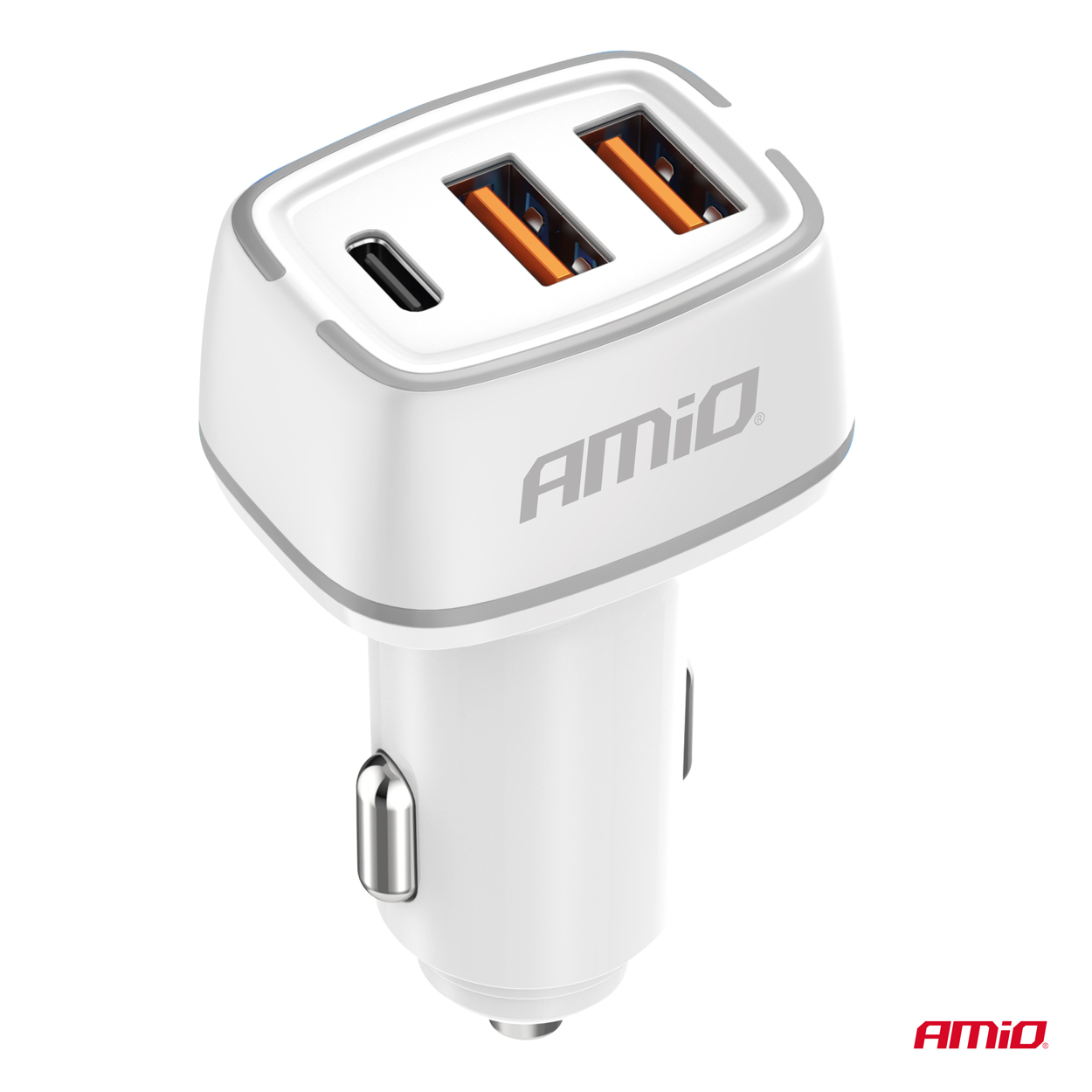 ΦΟΡΤΙΣΤΗΣ ΑΝΑΠΤΗΡΑ 12/24V ΜΕ 3 ΘΥΡΕΣ USB-C+2xUSB 32W 5V/3AQC ΤΑΧΕΙΑΣ ΦΟΡΤΙΣΗΣ ΛΕΥΚΟΣ ΑΜΙΟ - 1 ΤΕΜ. ΦΟΡΤΙΣΤΗΣ ΑΝΑΠΤΗΡΑ 12/24V ΜΕ 3 ΘΥΡΕΣ USB-C+2xUSB 32W 5V/3AQC ΤΑΧΕΙΑΣ ΦΟΡΤΙΣΗΣ ΛΕΥΚΟΣ ΑΜΙΟ - 1 ΤΕΜ.