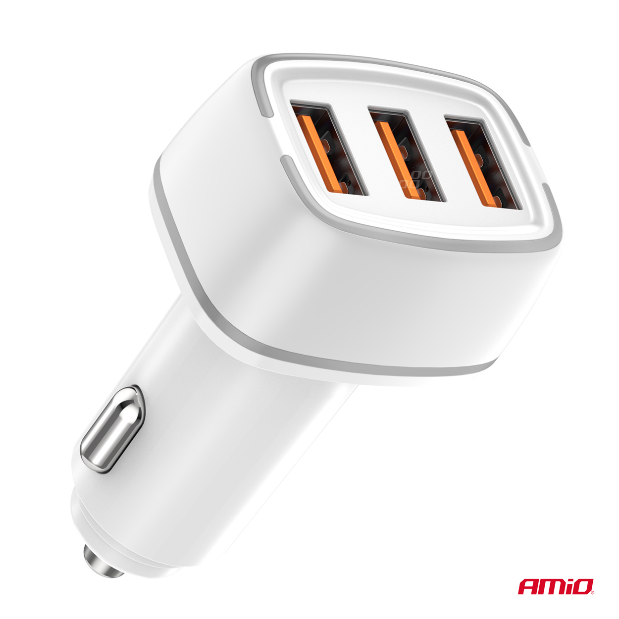 ΦΟΡΤΙΣΤΗΣ ΑΝΑΠΤΗΡΑ 12/24V ΜΕ 3 ΘΥΡΕΣ USB-C+2xUSB 32W 5V/3AQC ΤΑΧΕΙΑΣ ΦΟΡΤΙΣΗΣ ΛΕΥΚΟΣ ΑΜΙΟ - 1 ΤΕΜ. ΦΟΡΤΙΣΤΗΣ ΑΝΑΠΤΗΡΑ 12/24V ΜΕ 3 ΘΥΡΕΣ USB-C+2xUSB 32W 5V/3AQC ΤΑΧΕΙΑΣ ΦΟΡΤΙΣΗΣ ΛΕΥΚΟΣ ΑΜΙΟ - 1 ΤΕΜ.