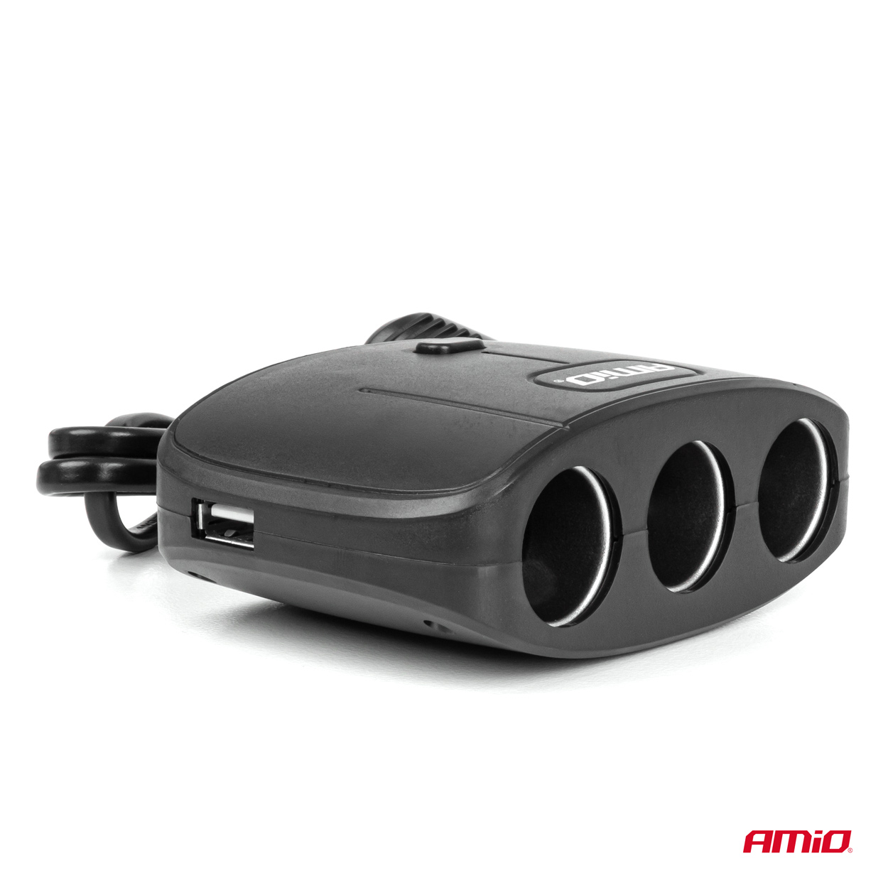 ΑΝΤΑΠΤΟΡΑΣ ΑΝΑΠΤΗΡΑ 12/24V 100W ΜΑΥΡΟΣ/3 ΘΕΣΕΙΣ/2xUSB-A /ΚΟΥΜΠΙ ON-OFF/ΚΑΛΩΔΙΟ 70cm AMIO - 1 Τεμ. ΑΝΤΑΠΤΟΡΑΣ ΑΝΑΠΤΗΡΑ 12/24V 100W ΜΑΥΡΟΣ/3 ΘΕΣΕΙΣ/2xUSB-A /ΚΟΥΜΠΙ ON-OFF/ΚΑΛΩΔΙΟ 70cm AMIO - 1 Τεμ.