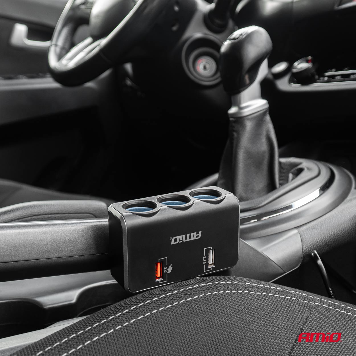 ΑΝΤΑΠΤΟΡΑΣ ΑΝΑΠΤΗΡΑ 12/24V 120W ΨΗΦΙΑΚΟΣ ΜΑΥΡΟΣ/3 ΘΕΣΕΙΣ/2xUSB-A QC 3.0 ΜΕ ΚΑΛΩΔΙΟ 80cm AMIO - 1 Τεμ. ΑΝΤΑΠΤΟΡΑΣ ΑΝΑΠΤΗΡΑ 12/24V 120W ΨΗΦΙΑΚΟΣ ΜΑΥΡΟΣ/3 ΘΕΣΕΙΣ/2xUSB-A QC 3.0 ΜΕ ΚΑΛΩΔΙΟ 80cm AMIO - 1 Τεμ.