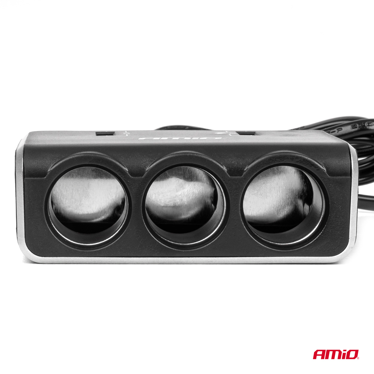 ΑΝΤΑΠΤΟΡΑΣ ΑΝΑΠΤΗΡΑ 12/24V 120W ΨΗΦΙΑΚΟΣ ΜΑΥΡΟΣ/3 ΘΕΣΕΙΣ/2xUSB-A QC 3.0 ΜΕ ΚΑΛΩΔΙΟ 80cm AMIO - 1 Τεμ. ΑΝΤΑΠΤΟΡΑΣ ΑΝΑΠΤΗΡΑ 12/24V 120W ΨΗΦΙΑΚΟΣ ΜΑΥΡΟΣ/3 ΘΕΣΕΙΣ/2xUSB-A QC 3.0 ΜΕ ΚΑΛΩΔΙΟ 80cm AMIO - 1 Τεμ.